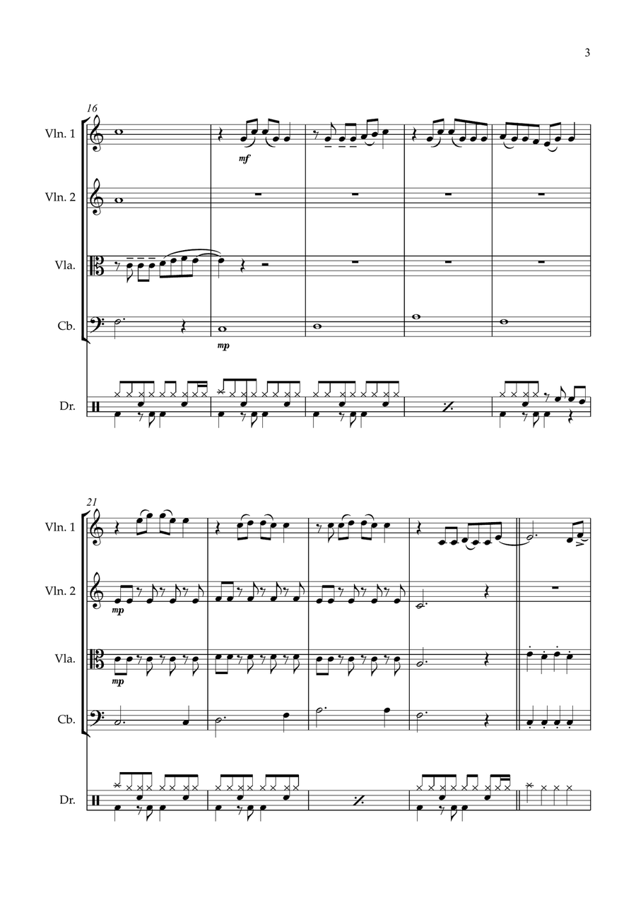Firework String Quartet scores gallery preview page 3