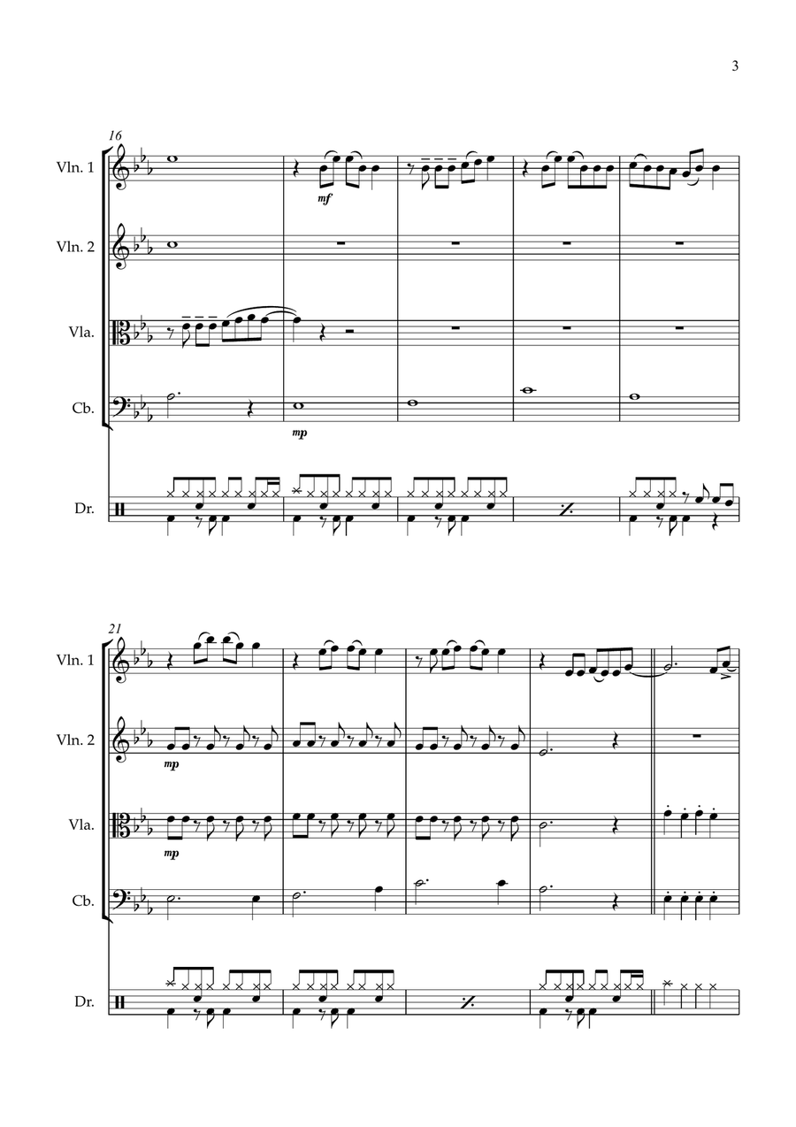 Firework String Quartet scores gallery preview page 3