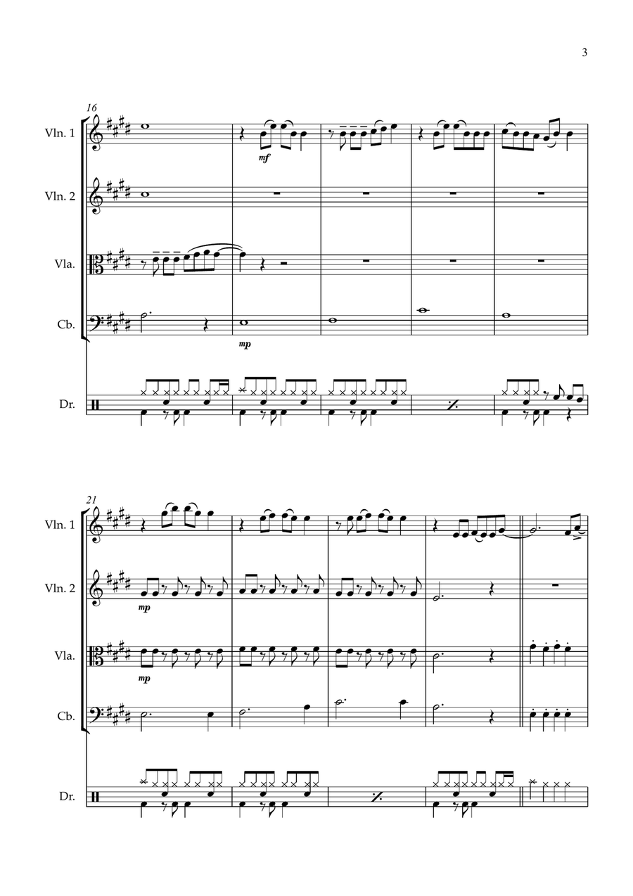 Firework String Quartet scores gallery preview page 3