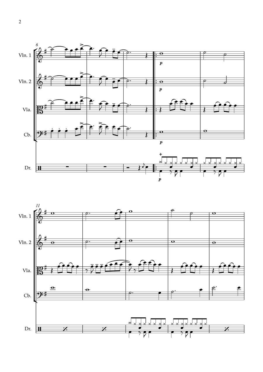 Firework String Quartet scores gallery preview page 2