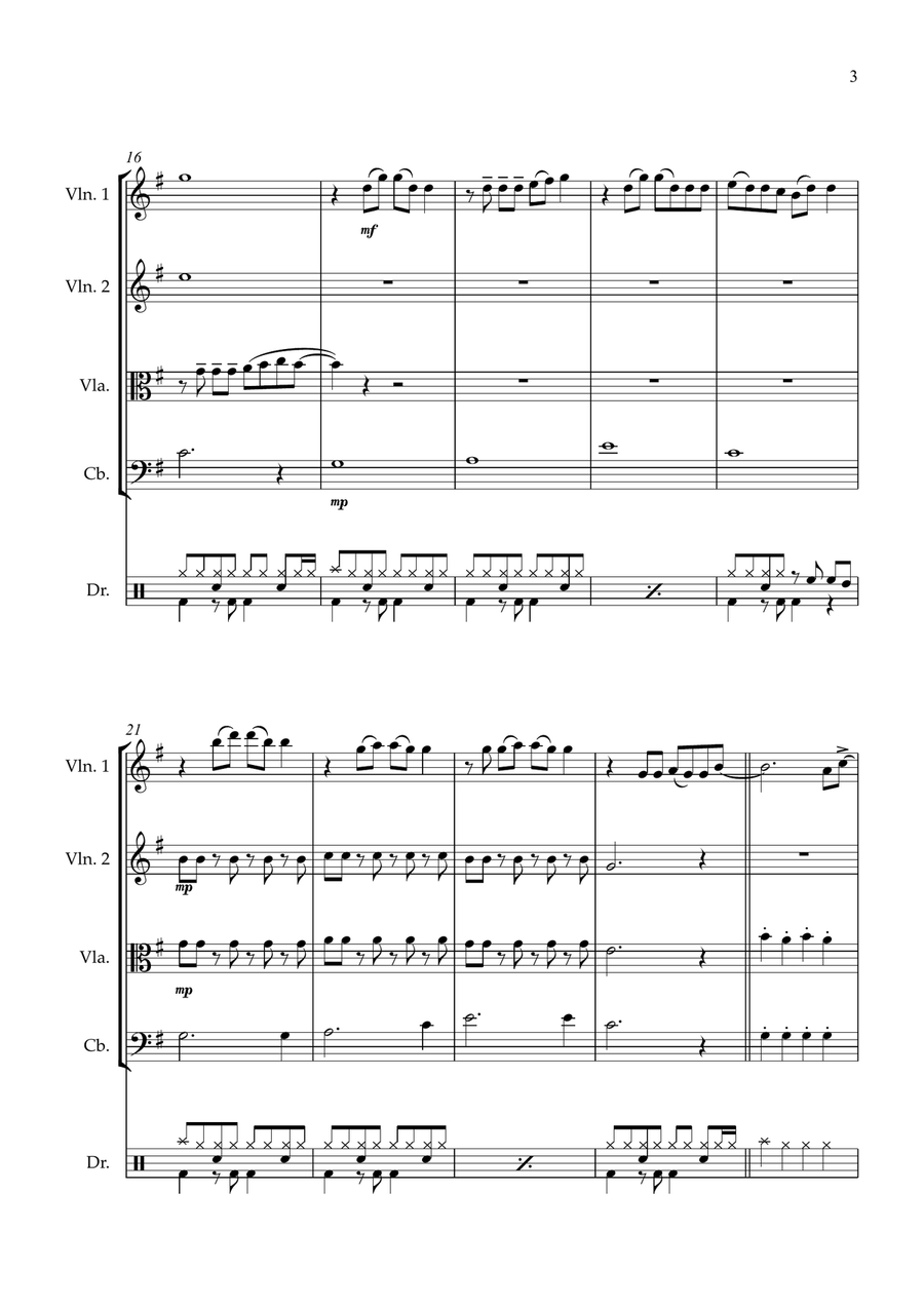 Firework String Quartet scores gallery preview page 3