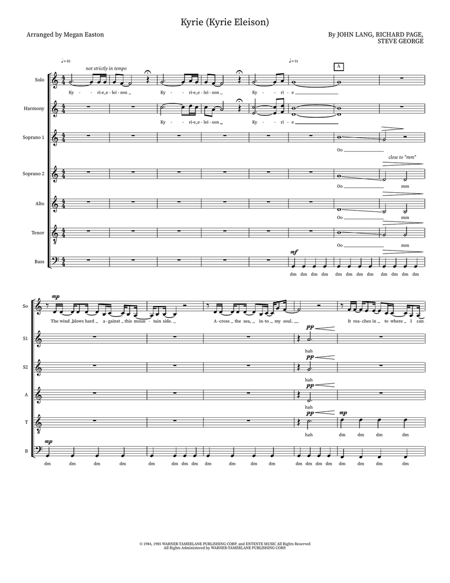 Kyrie (Kyrie Eleison) Kyrie (Kyrie Eleison) Choir scores gallery preview page 1