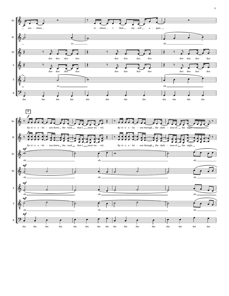 Kyrie (Kyrie Eleison) Kyrie (Kyrie Eleison) Choir scores gallery preview page 3