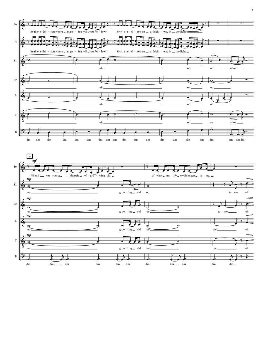 Kyrie (Kyrie Eleison) Kyrie (Kyrie Eleison) Choir scores gallery preview page 4