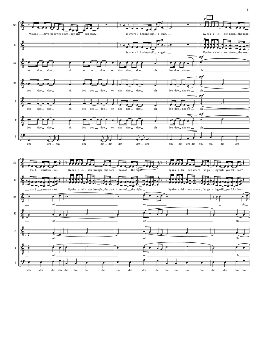 Kyrie (Kyrie Eleison) Kyrie (Kyrie Eleison) Choir scores gallery preview page 5