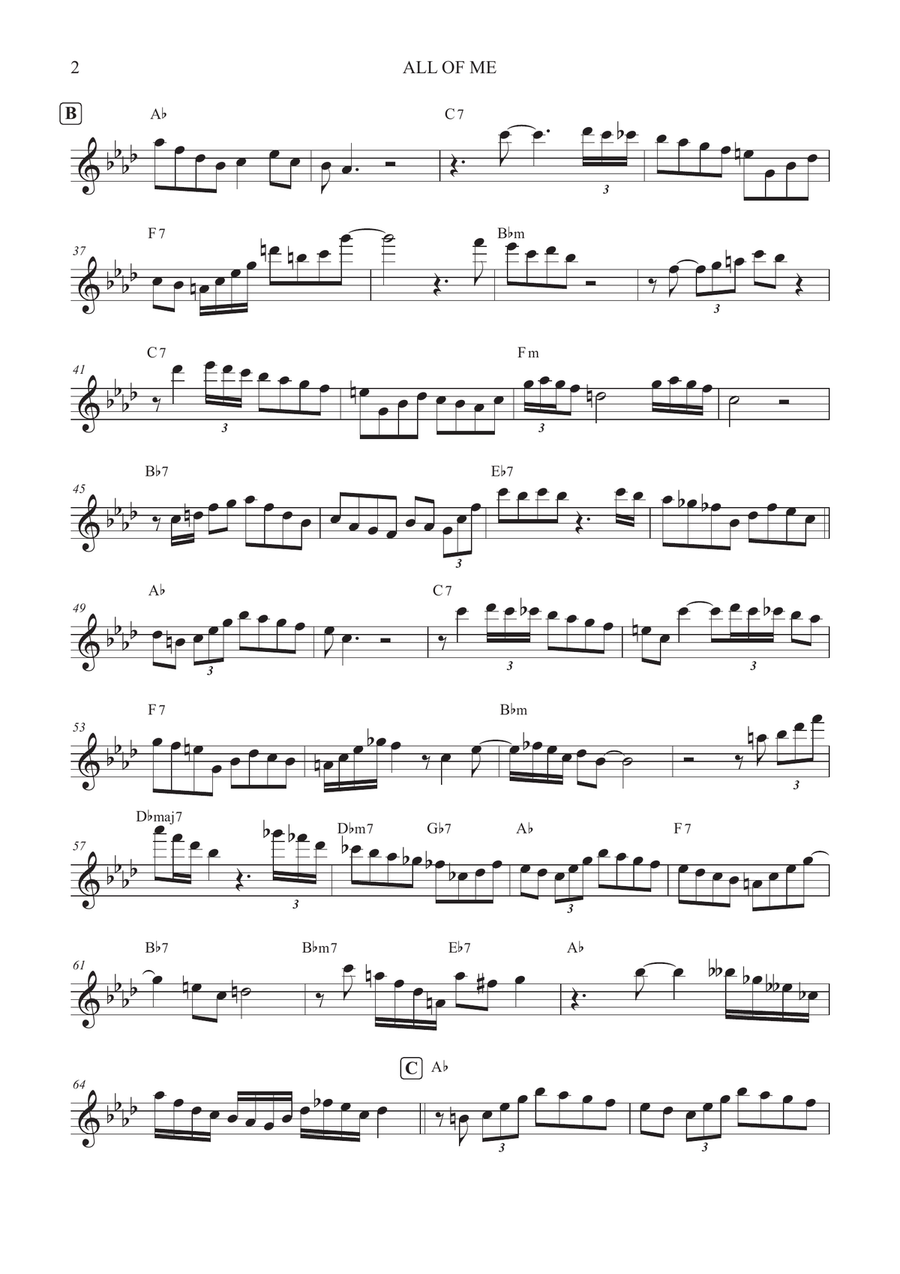 All Of Me All Of Me Violin Solo scores gallery preview page 2