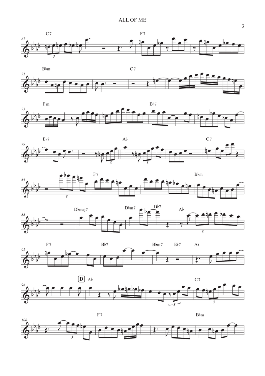 All Of Me All Of Me Violin Solo scores gallery preview page 3