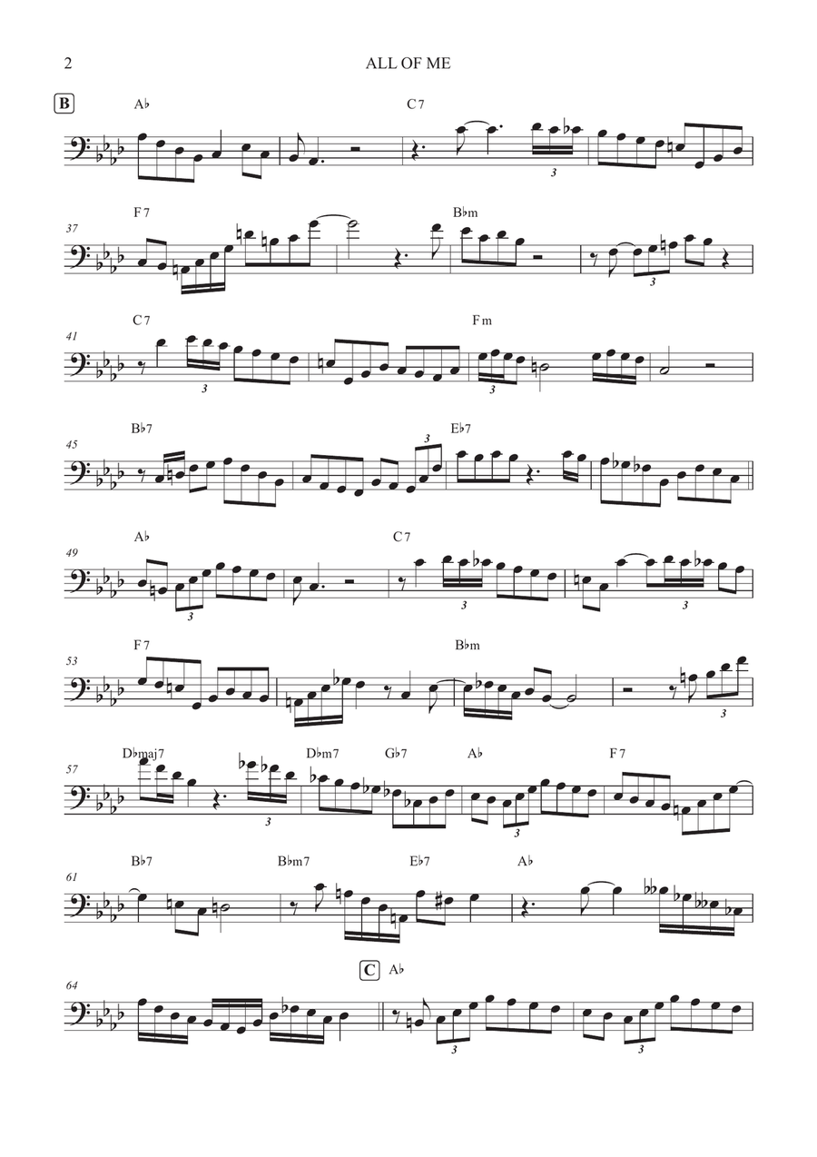 All Of Me All Of Me Cello Solo scores gallery preview page 2