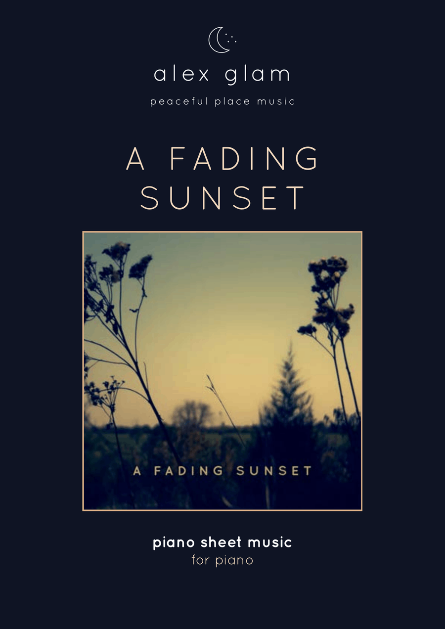 A Fading Sunset Piano, Vocal scores gallery preview page 1