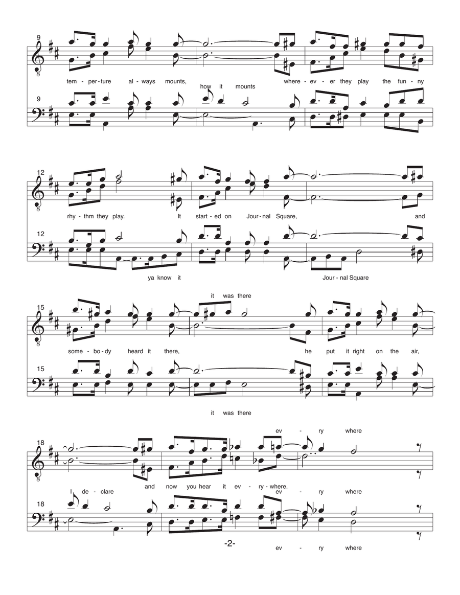 Jersey Bounce Jersey Bounce A Cappella scores gallery preview page 2