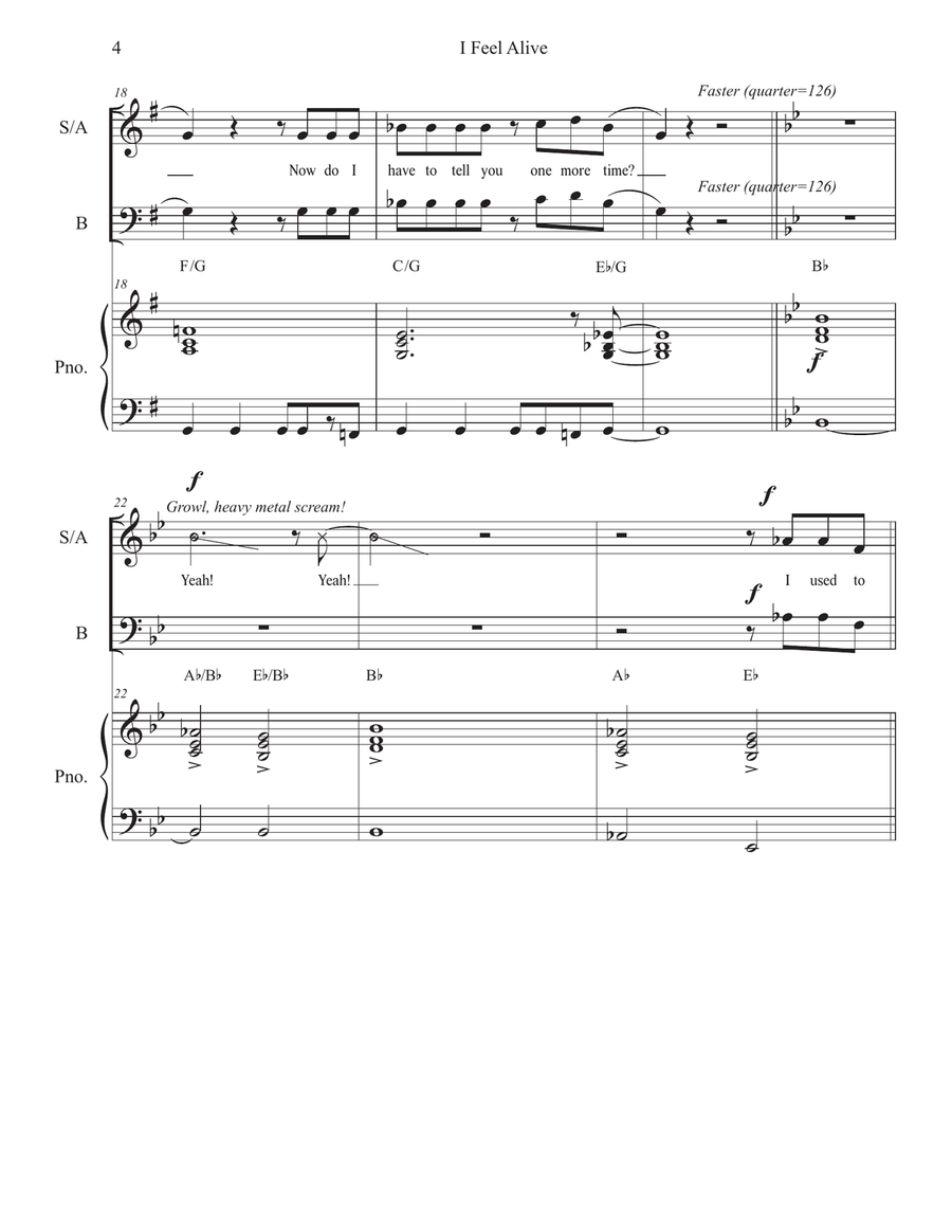 I Feel Alive I Feel Alive 3-Part scores gallery preview page 4