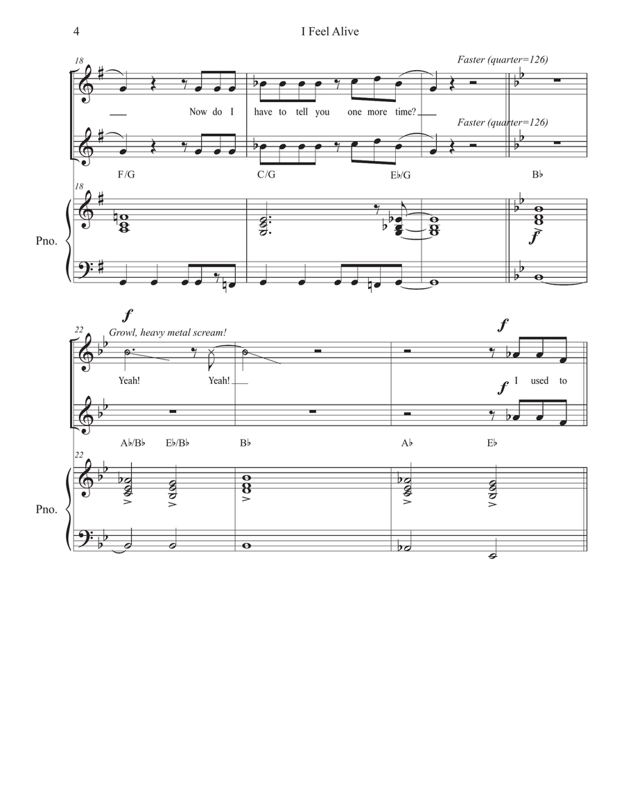 I Feel Alive I Feel Alive 2-Part scores gallery preview page 4
