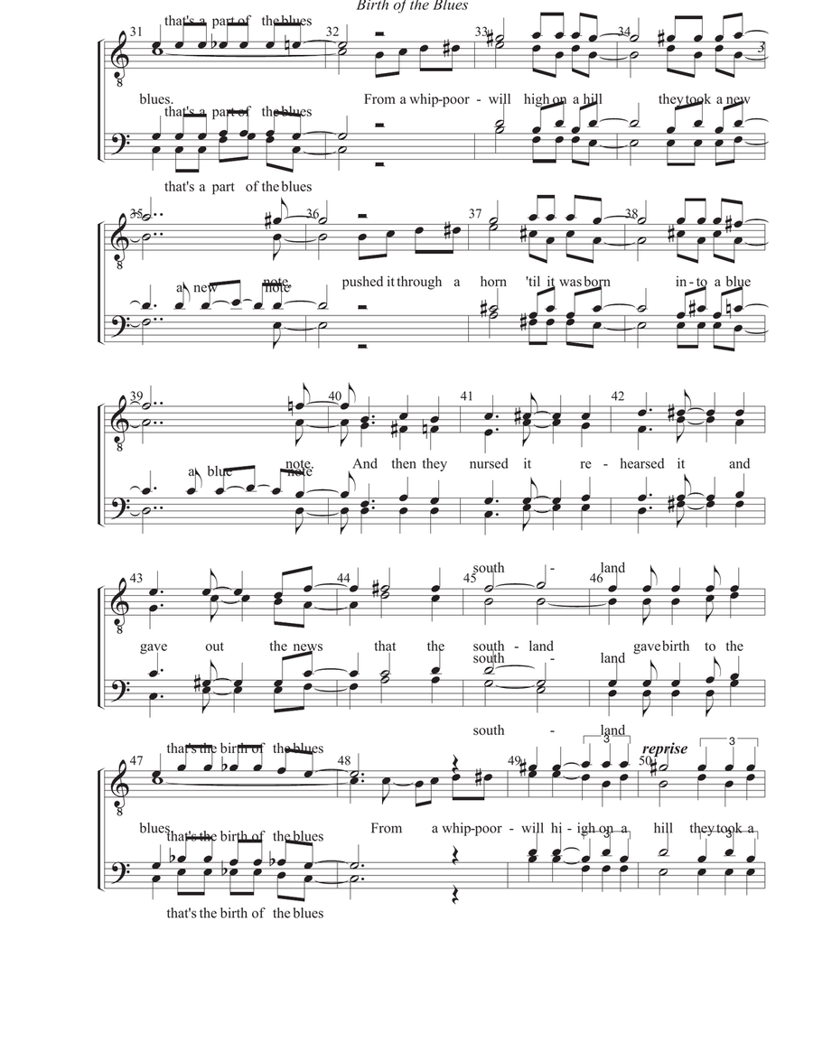 Birth Of The Blues Birth Of The Blues TTBB scores gallery preview page 3
