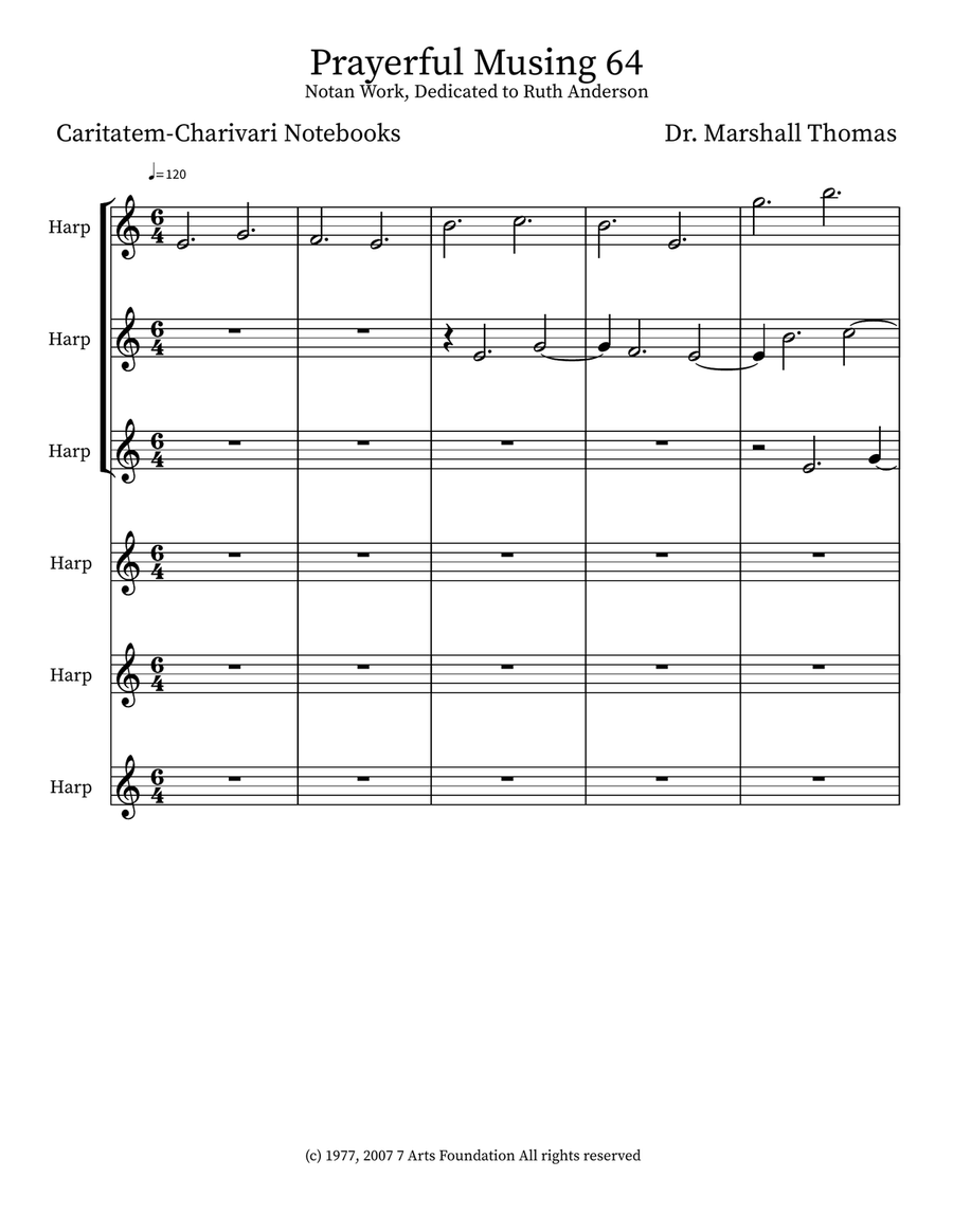 Prayerful Musing 64 Prayerful Musing 64 Small Ensemble scores gallery preview page 1
