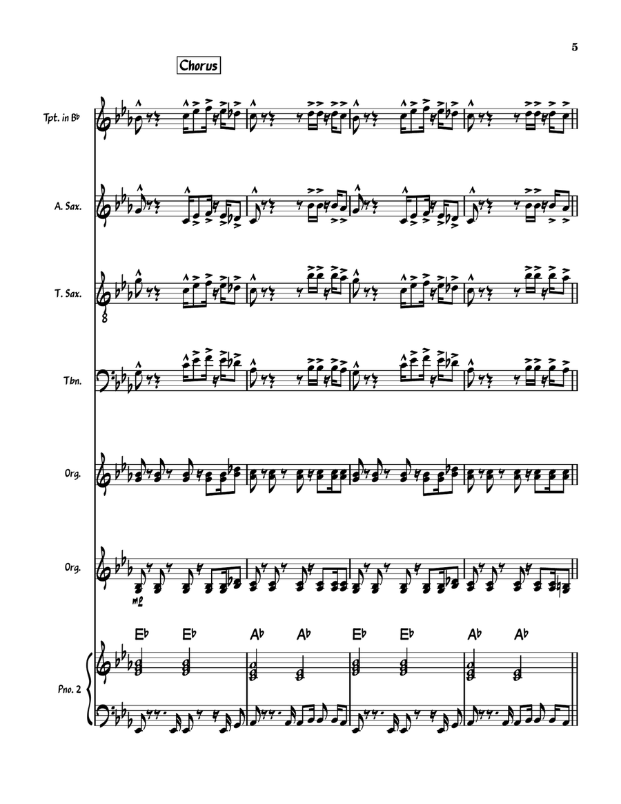 Mr. Big Stuff Jazz Ensemble scores gallery preview page 6
