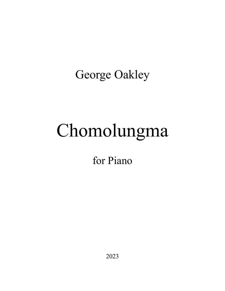Chomolungma Chomolungma Piano Solo scores gallery preview page 1