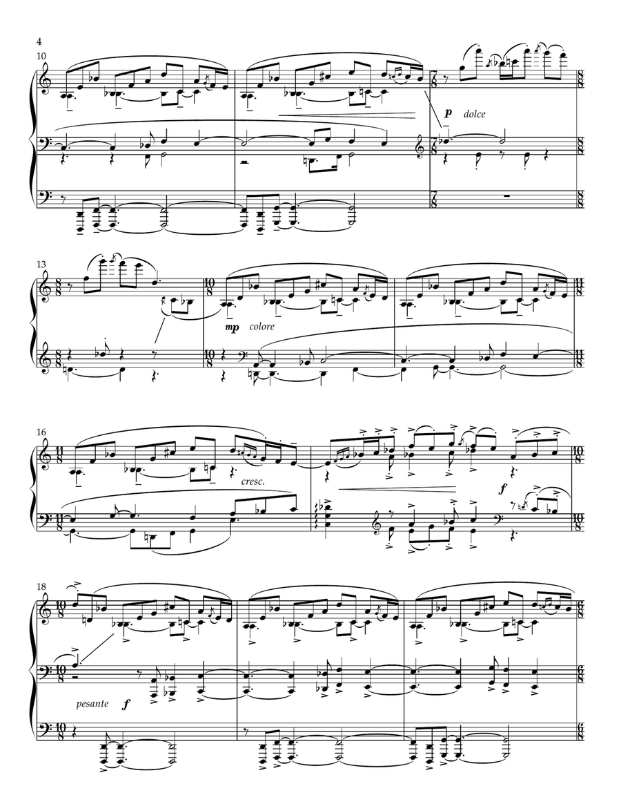 Chomolungma Chomolungma Piano Solo scores gallery preview page 6