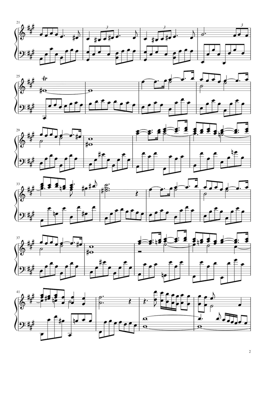 Pavane Op.50 - Gabriel Fauré Piano Solo scores gallery preview page 2