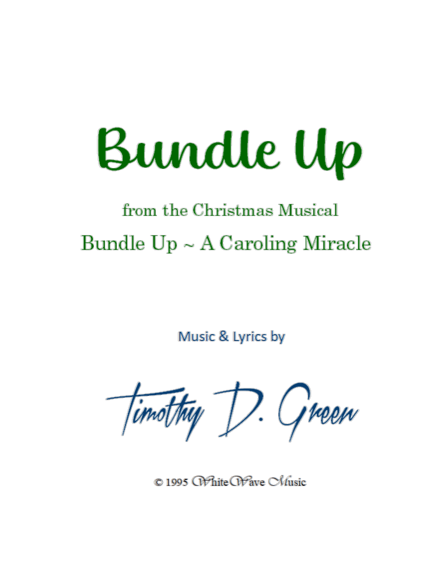 Bundle Up Bundle Up Piano, Vocal scores gallery preview page 1