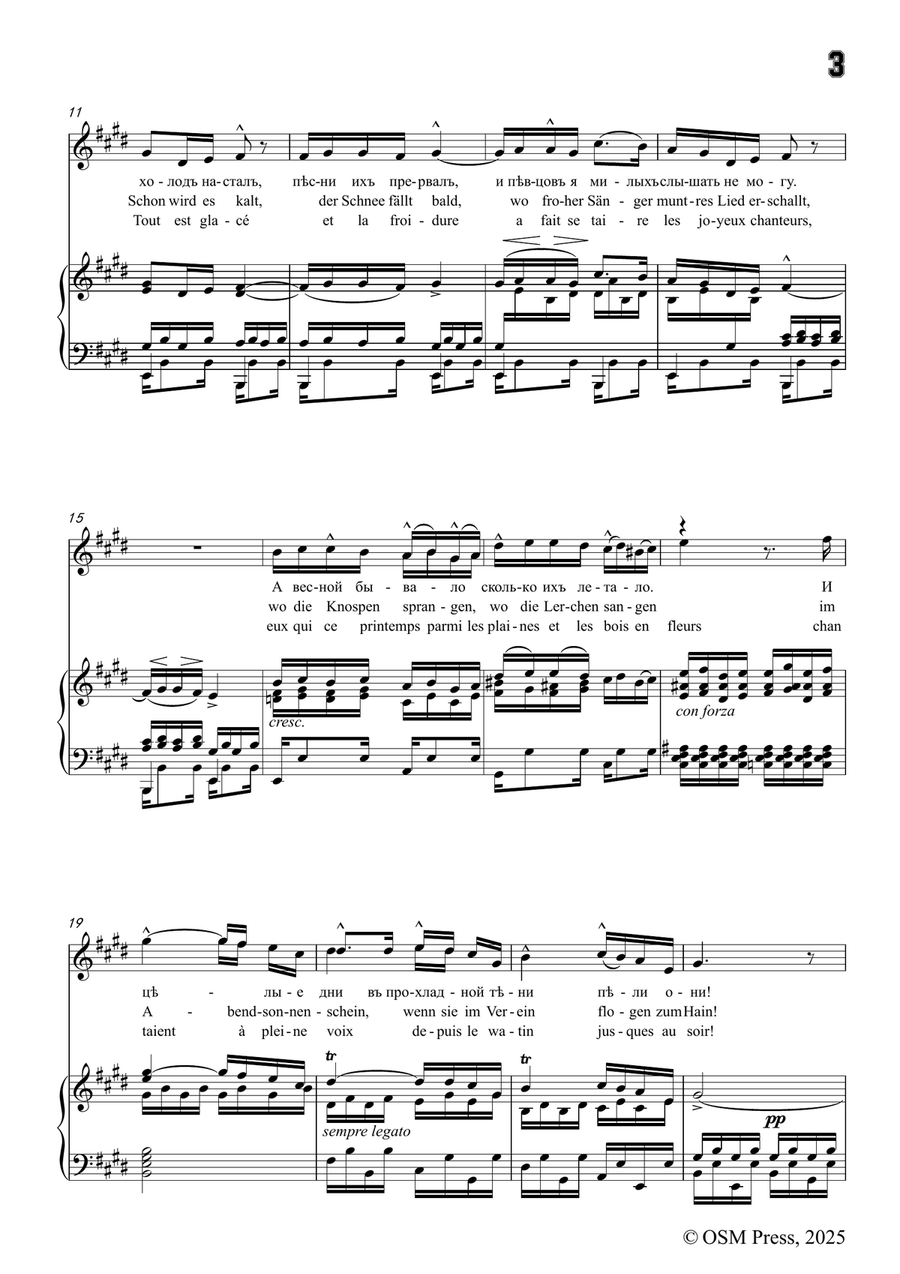 Chopin-In mir klingt ein Lied,in E Major,Op.10 No.3 Piano, Vocal scores gallery preview page 3