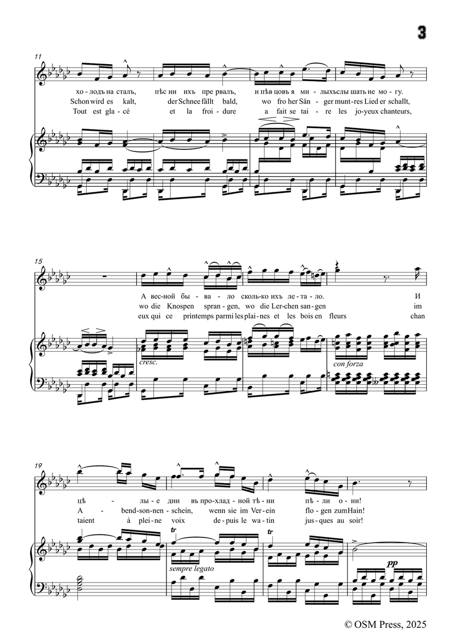 Chopin-In mir klingt ein Lied,in G flat Major,Op.10 No.3 Piano, Vocal scores gallery preview page 3