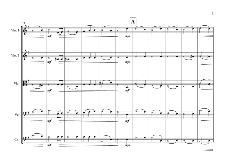 Marshallese National Anthem for String Orchestra String Orchestra scores gallery preview page 3