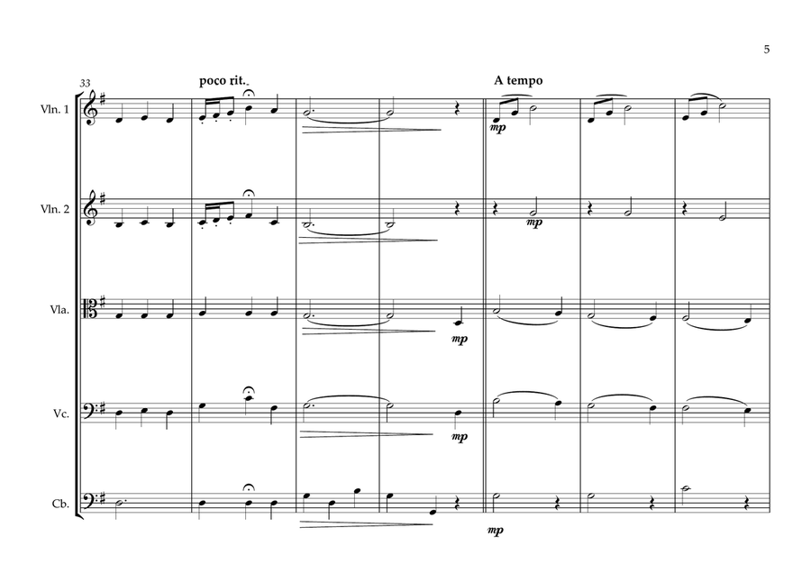 Marshallese National Anthem for String Orchestra String Orchestra scores gallery preview page 5