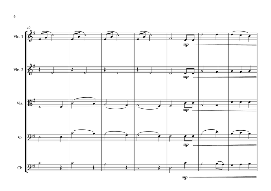 Marshallese National Anthem for String Orchestra String Orchestra scores gallery preview page 6
