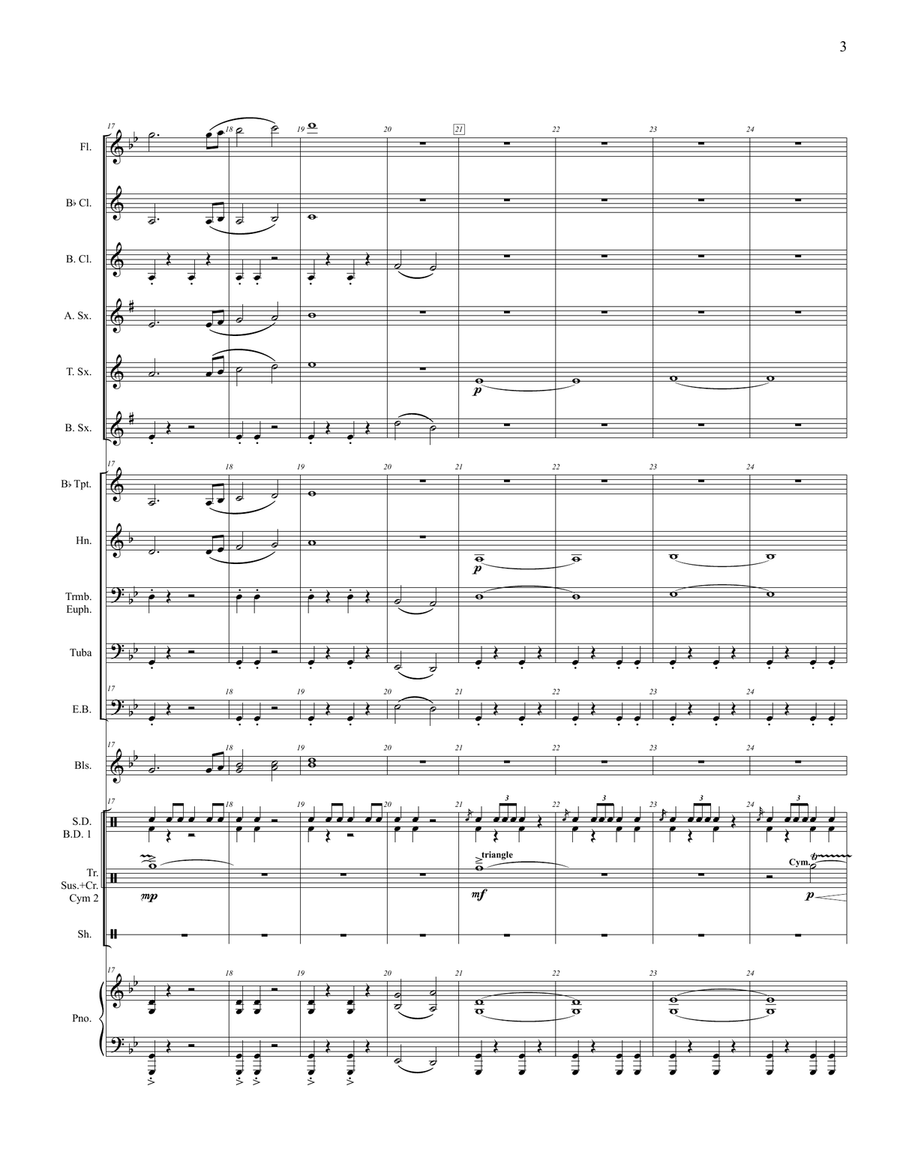 Battle March Concert Band scores gallery preview page 4