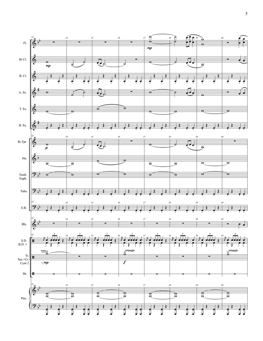 Battle March Concert Band scores gallery preview page 6