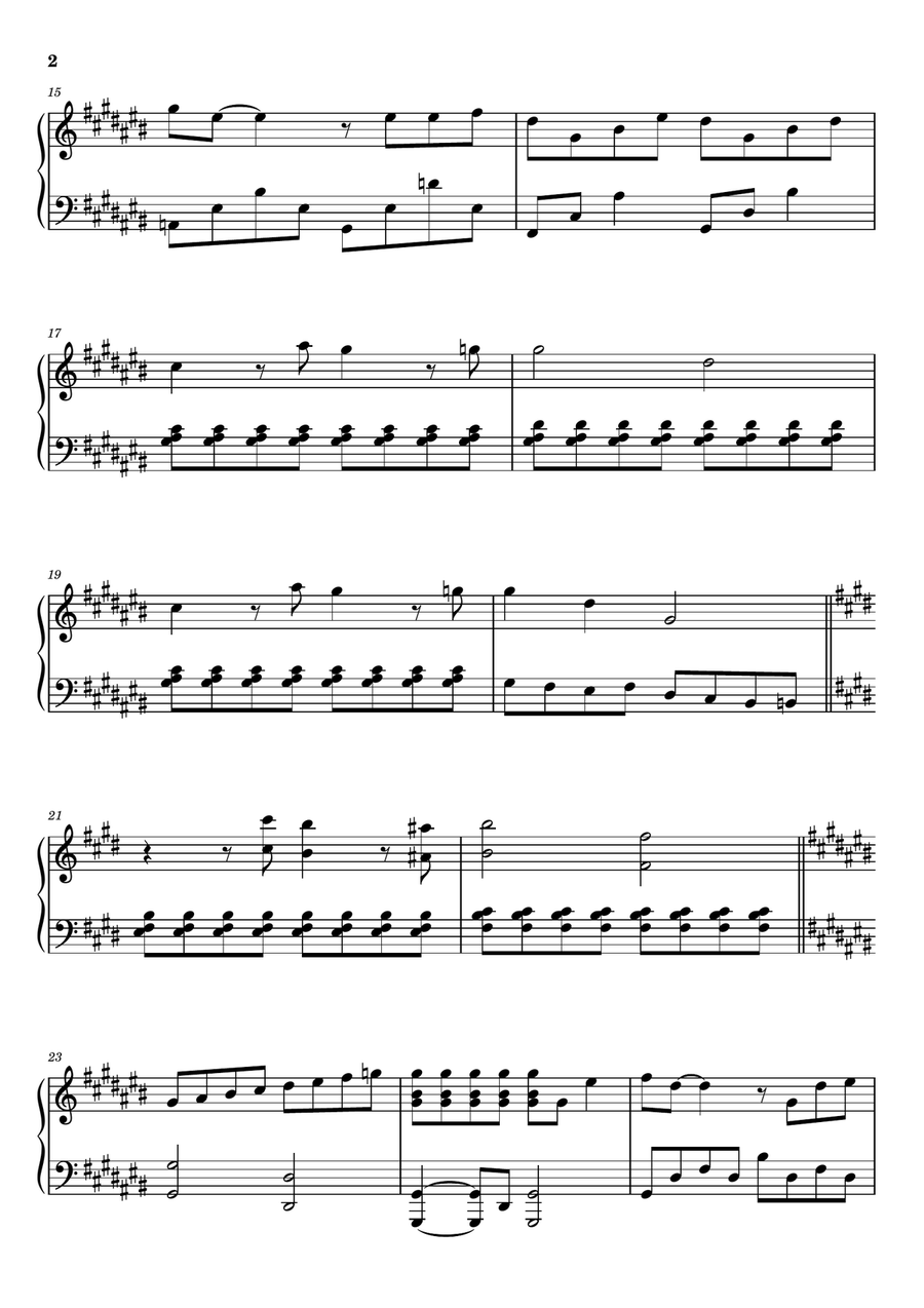Something There Something There Piano Solo scores gallery preview page 2