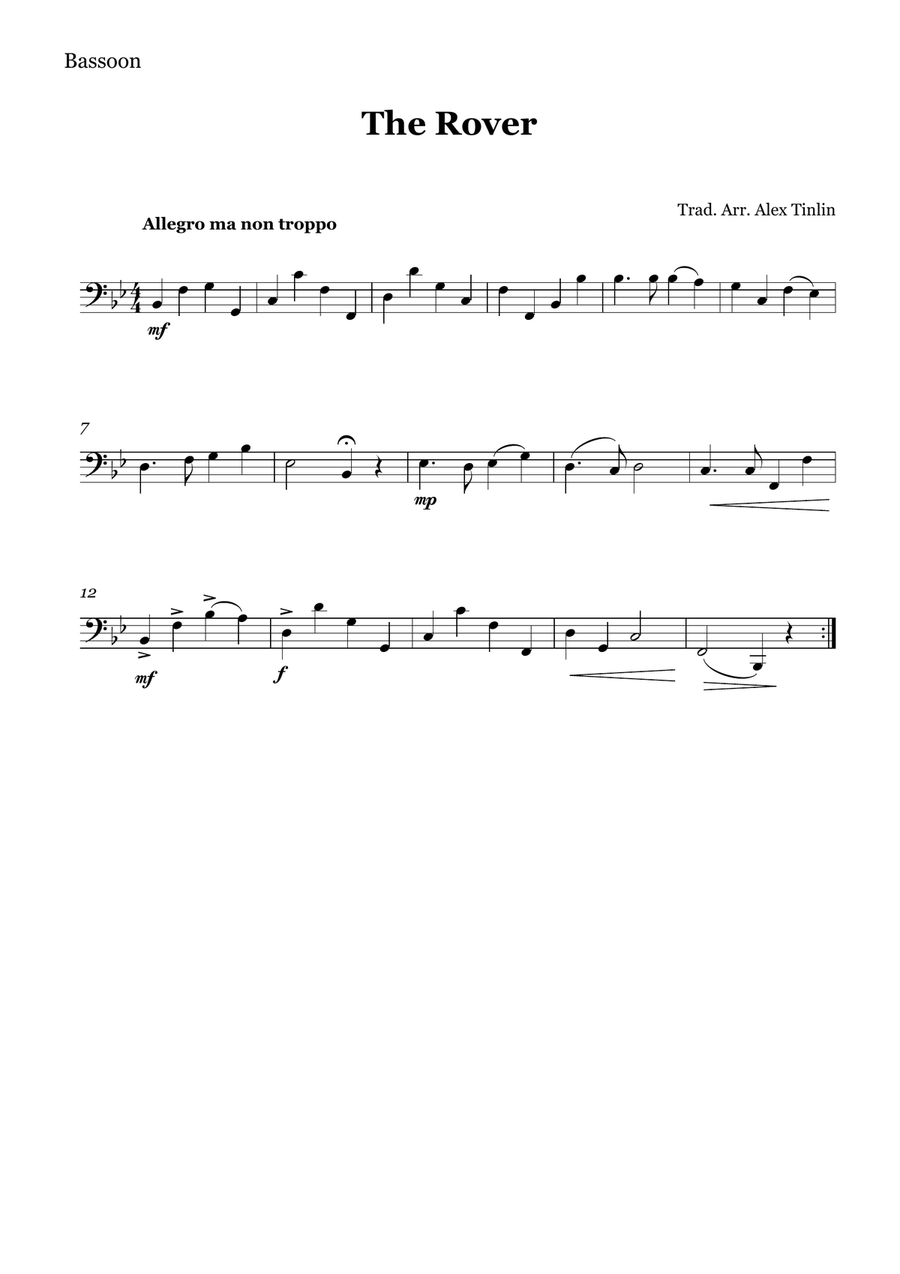 The Rover The Rover Woodwind Quartet scores gallery preview page 3