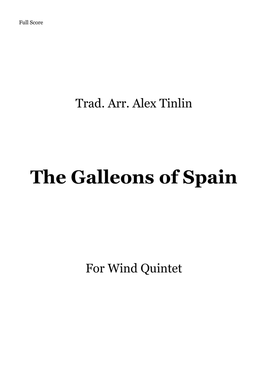 The Galleons of Spain The Galleons of Spain Woodwind Quintet scores gallery preview page 1