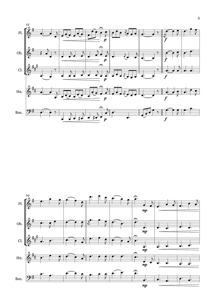 The Galleons of Spain The Galleons of Spain Woodwind Quintet scores gallery preview page 3