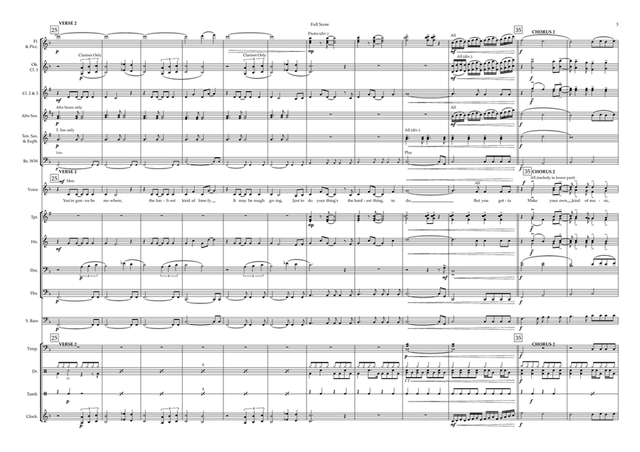 Make Your Own Kind Of Music Concert Band scores gallery preview page 3