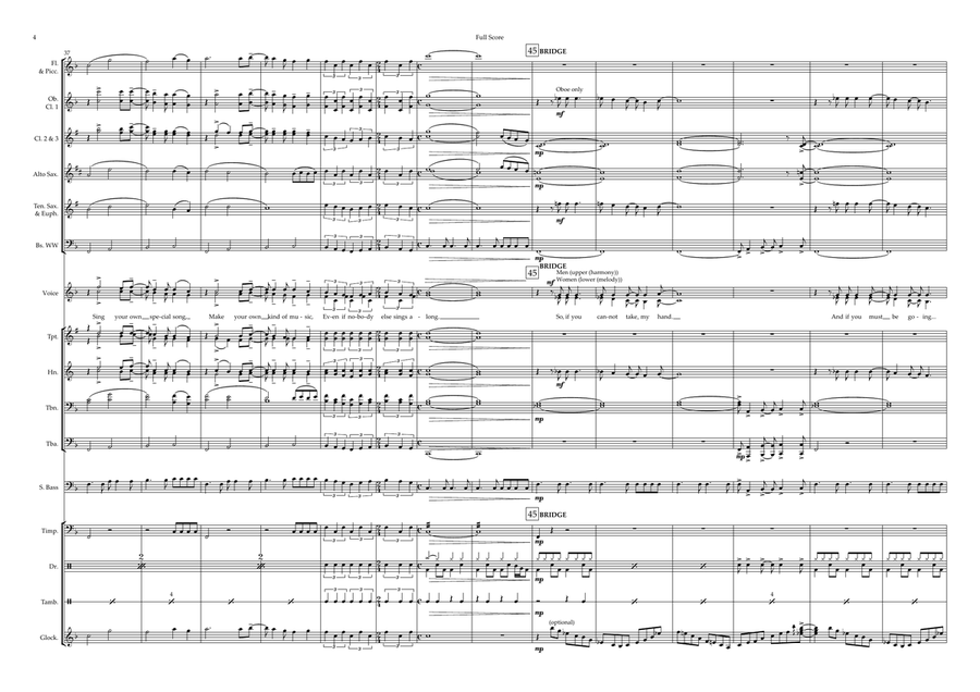 Make Your Own Kind Of Music Concert Band scores gallery preview page 4