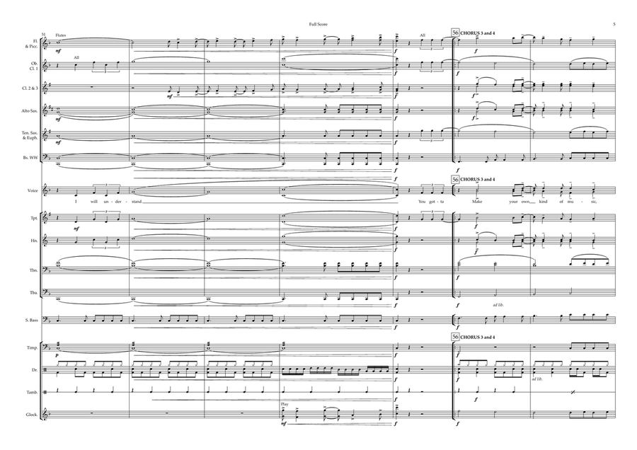 Make Your Own Kind Of Music Concert Band scores gallery preview page 5