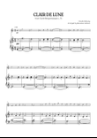 Debussy • Clair de Lune | easy oboe sheet music with piano accompaniment