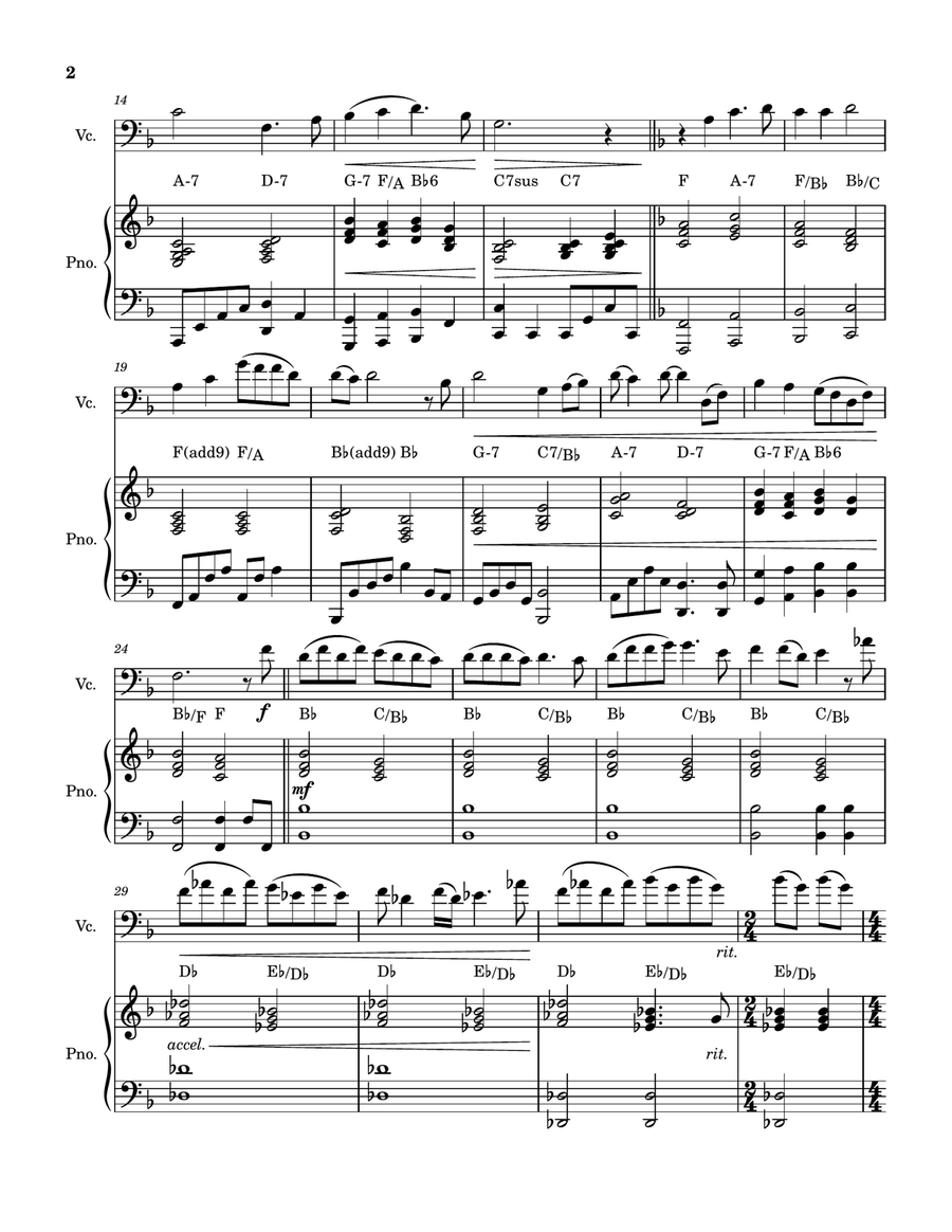 Somewhere Out There Piano scores gallery preview page 2