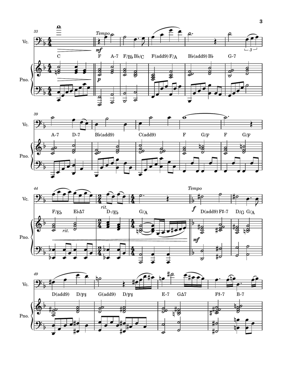 Somewhere Out There Piano scores gallery preview page 3
