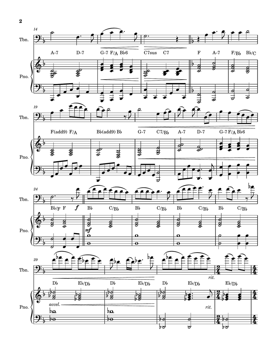 Somewhere Out There Piano scores gallery preview page 2