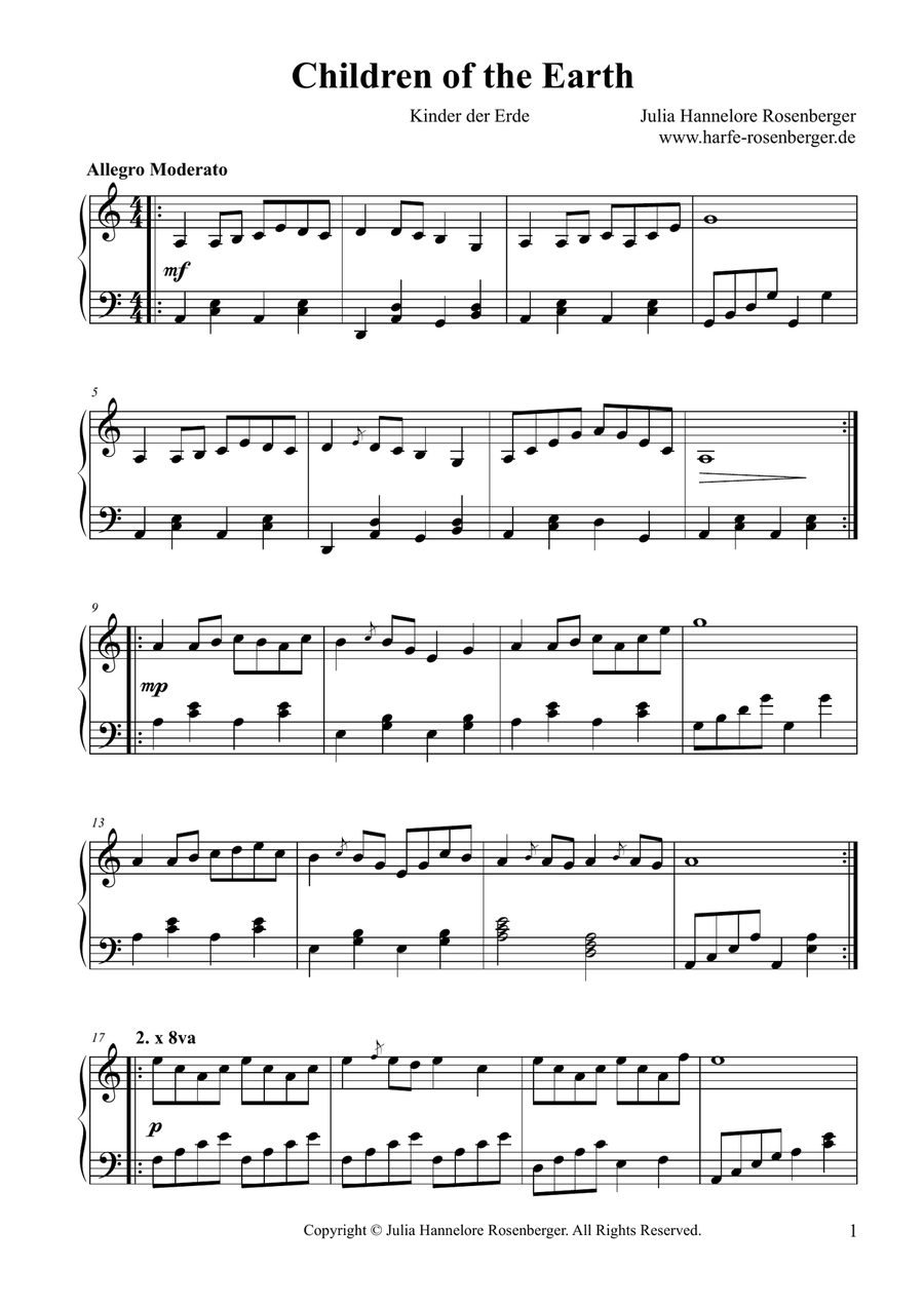 Children of the Earth Children of the Earth Celtic Harp scores gallery preview page 2