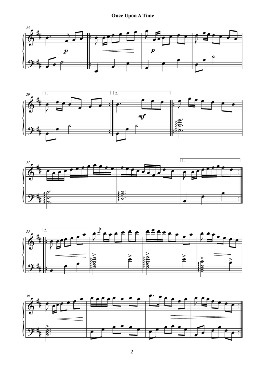 Once Upon A Time Once Upon A Time Celtic Harp scores gallery preview page 3