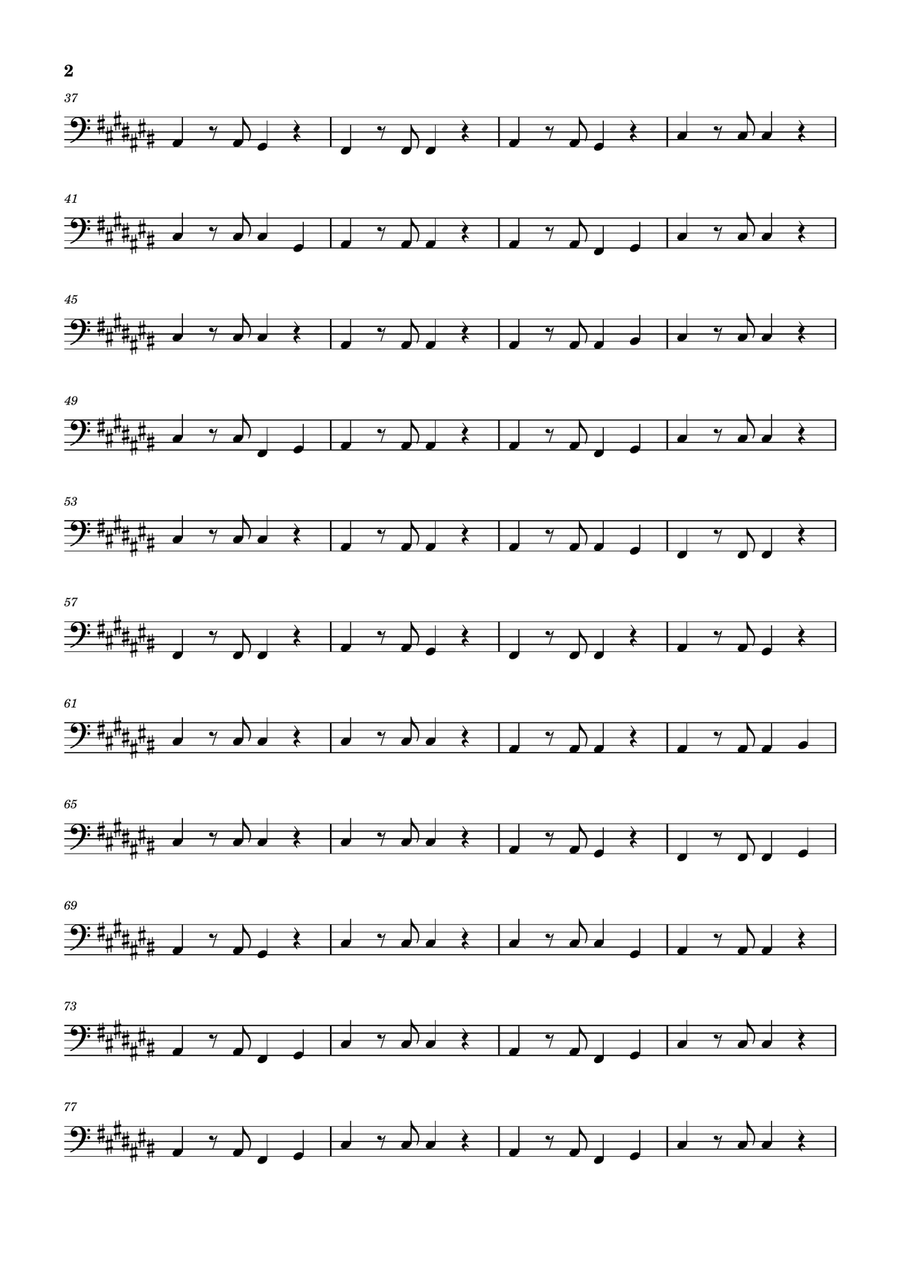 Girls Just Want To Have Fun Bass Guitar scores gallery preview page 2