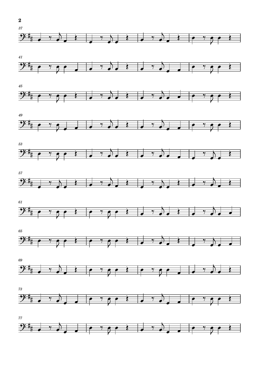 Girls Just Want To Have Fun Bass Guitar scores gallery preview page 2