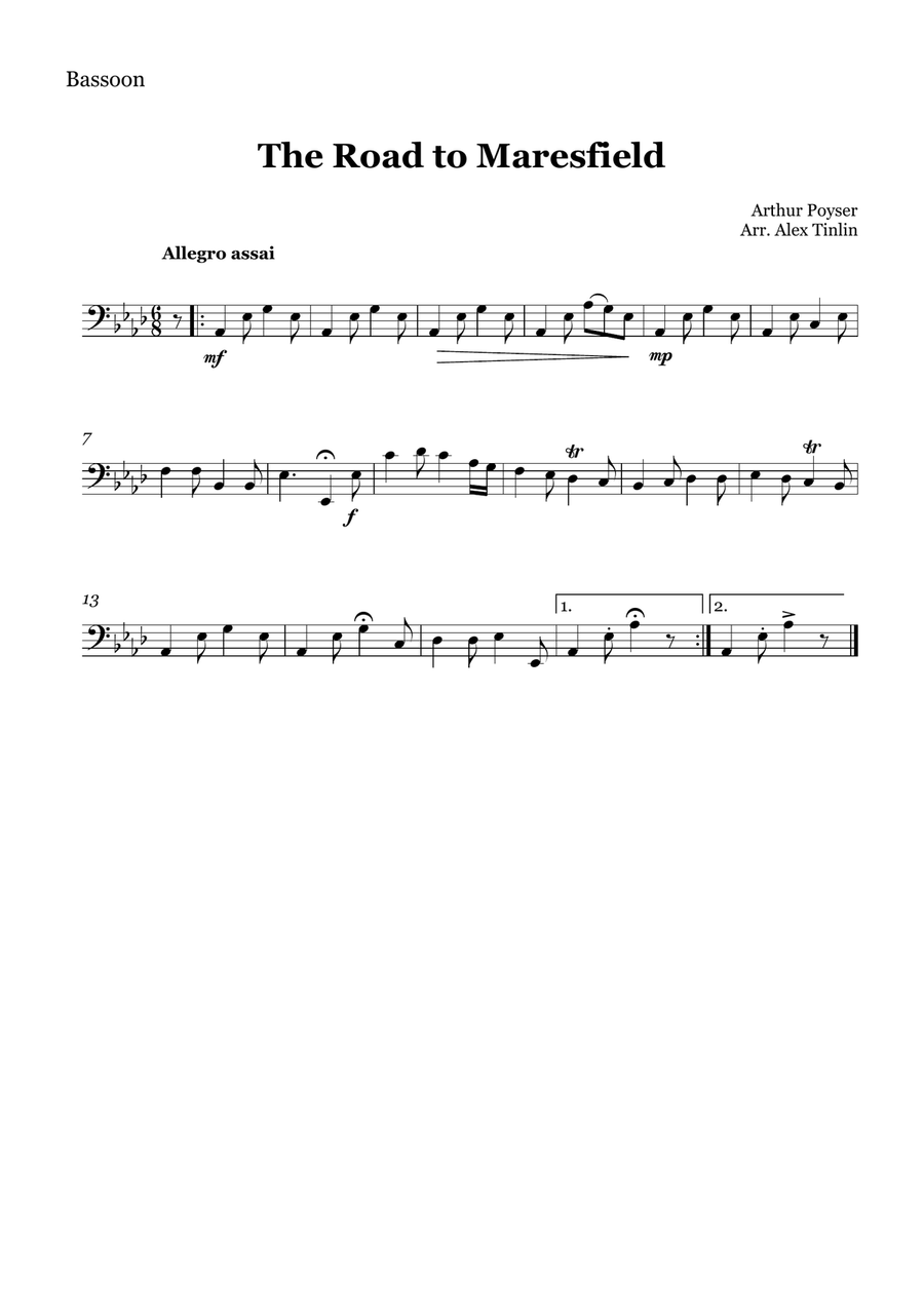 The Road to Maresfield The Road to Maresfield Woodwind Quartet scores gallery preview page 3