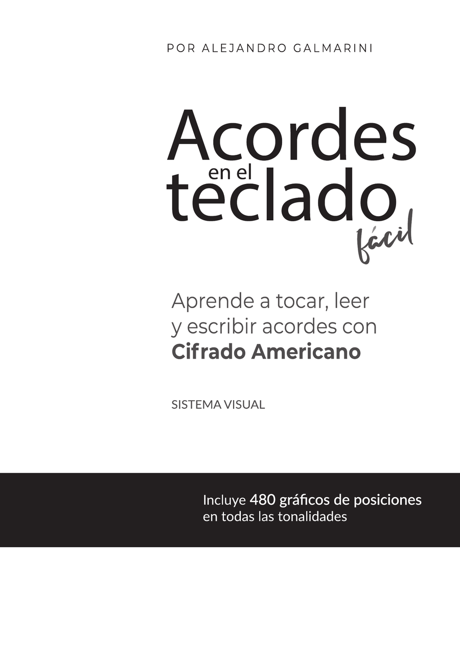 Acordes en el teclado fácil Organ Accompaniment scores gallery preview page 2