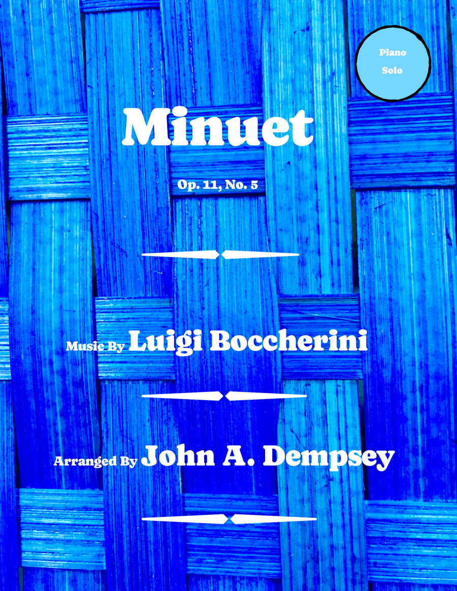 Minuet (Boccherini): Wedding Music for Piano Solo (in G Major) Piano Solo scores gallery preview page 1