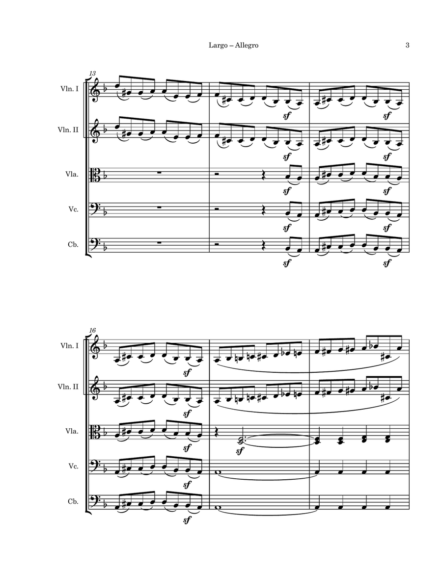 Piano Sonata No. 17 in d minor, Op. 31, No. 2, “Tempest” String Orchestra scores gallery preview page 5