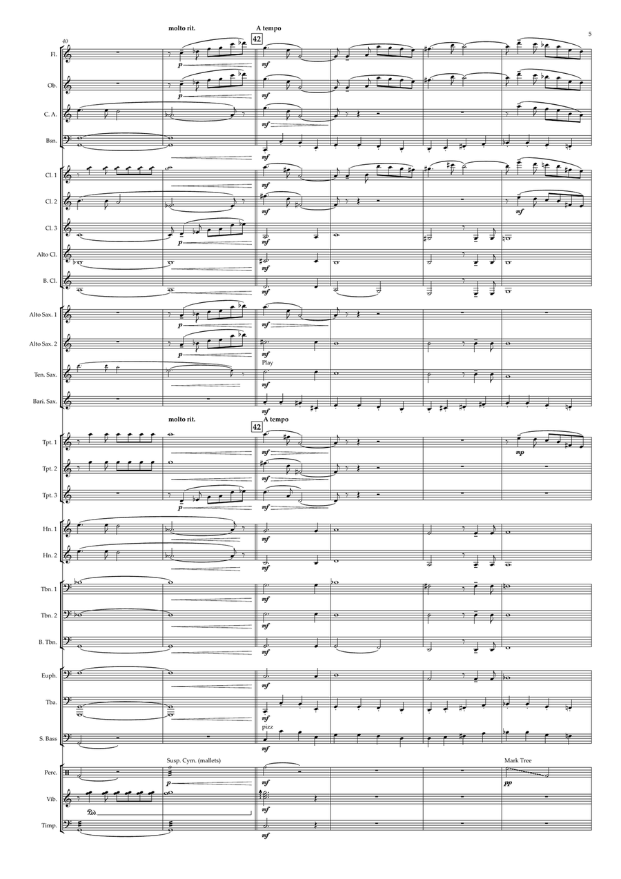The Beyondness Of Things Concert Band scores gallery preview page 5
